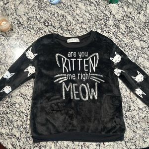 Kitten Me Right Meow Kids Sweater